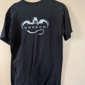 Vintage Space X Dragon Black T Shirt